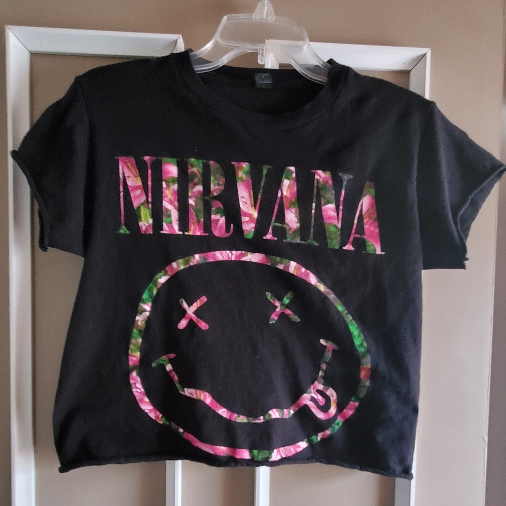 Nirvana T-shirt Cropped